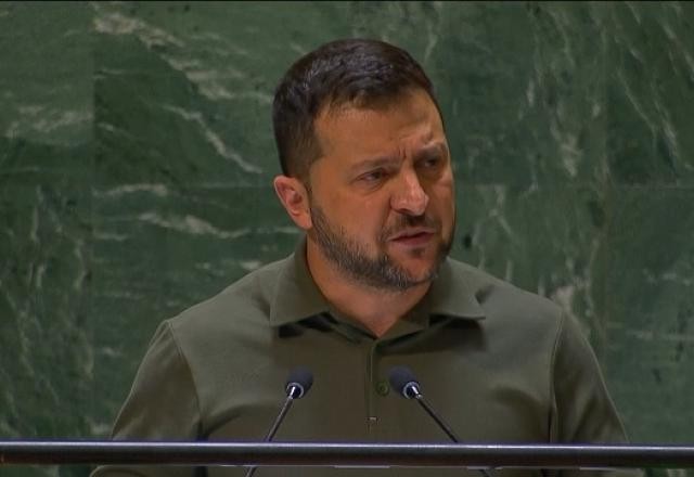 Imagem da noticia Zelensky acusa Rússia de usar alimentos e energia e pede punição ao país na ONU