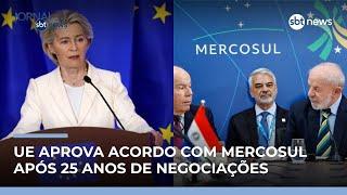 Acordo Mercosul-UE cria maior área de livre-comércio do mundo | #JornaldoSBTNews Acordo Mercosul-UE cria maior área de livre-comércio do mundo | #JornaldoSBTNews