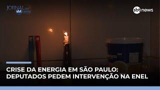 Crise de energia: deputados pedem intervenção na Enel | #JornaldoSBTNews Crise de energia: deputados pedem intervenção na Enel | #JornaldoSBTNews