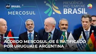 Uruguai e Argentina aprovam acordo Mercosul-UE; Brasil aguarda Senado Uruguai e Argentina aprovam acordo Mercosul-UE; Brasil aguarda Senado