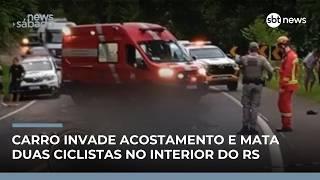 Acidente com ciclistas termina com duas mortes e um ferido grave em rodovia gaúcha | #NewsSábado Acidente com ciclistas termina com duas mortes e um ferido grave em rodovia gaúcha | #NewsSábado