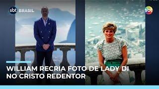 Príncipe William visita Cristo Redentor e recria foto de princesa Diana Príncipe William visita Cristo Redentor e recria foto de princesa Diana