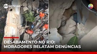 “Era anunciado”, diz morador de imóvel que desabou no Rio; vítimas ficaram soterradas | #SBTNotícias “Era anunciado”, diz morador de imóvel que desabou no Rio; vítimas ficaram soterradas | #SBTNotícias