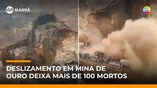 Deslizamento em mina de ouro na República Democrática do Congo deixa mais de 100 mortos | #SBTManhã Deslizamento em mina de ouro na República Democrática do Congo deixa mais de 100 mortos | #SBTManhã