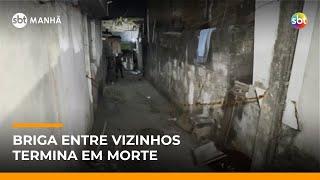 Discussão entre vizinhos termina com homem esfaqueado ao defender a filha | #SBTManha Discussão entre vizinhos termina com homem esfaqueado ao defender a filha | #SBTManha