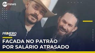 Funcionário mata patrão a facadas após cobrança de salário atrasado | #PrimeiroImpacto Funcionário mata patrão a facadas após cobrança de salário atrasado | #PrimeiroImpacto