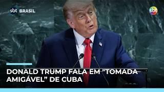 Donald Trump diz que considera "tomada amigável” de Cuba Donald Trump diz que considera "tomada amigável” de Cuba