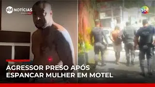 Homem é preso após agredir mulher em motel na Zona Leste de SP | #SBTNotícias Homem é preso após agredir mulher em motel na Zona Leste de SP | #SBTNotícias