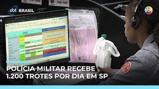 SP registra quase um trote por minuto ao 190; PM alerta para impacto no atendimento | #SBTBrasil SP registra quase um trote por minuto ao 190; PM alerta para impacto no atendimento | #SBTBrasil