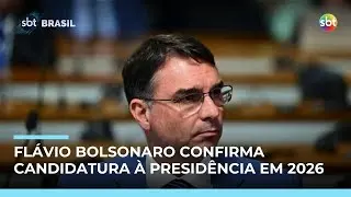 Flávio Bolsonaro anuncia que foi escolhido pelo pai como candidato à Presidência em 2026 Flávio Bolsonaro anuncia que foi escolhido pelo pai como candidato à Presidência em 2026
