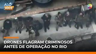 RJ: Drone flagra traficantes armados antes de operação nos complexos do Alemão e Penha | #AloVoce RJ: Drone flagra traficantes armados antes de operação nos complexos do Alemão e Penha | #AloVoce