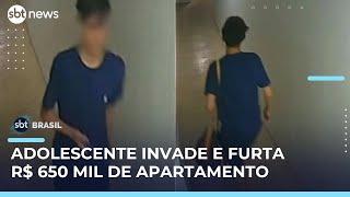 Adolescente invade apartamento e furta R$ 650 mil na Gávea (RJ) | #SBTBrasil Adolescente invade apartamento e furta R$ 650 mil na Gávea (RJ) | #SBTBrasil