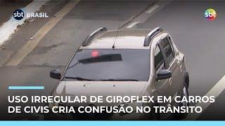 Uso irregular de giroflex provoca confusão no trânsito, mas não prevê punição Uso irregular de giroflex provoca confusão no trânsito, mas não prevê punição