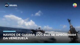 Navios de guerra dos EUA se aproximam da Venezuela; ONU condena ataques Navios de guerra dos EUA se aproximam da Venezuela; ONU condena ataques