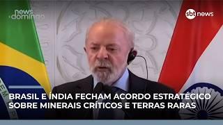 Brasil e Índia fecham acordo sobre minerais críticos e terras; especialista analisa | #NewsDomingo Brasil e Índia fecham acordo sobre minerais críticos e terras; especialista analisa | #NewsDomingo