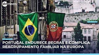Portugal endurece regras para imigração e reagrupamento familiar na Europa| #SBTBrasil Portugal endurece regras para imigração e reagrupamento familiar na Europa| #SBTBrasil