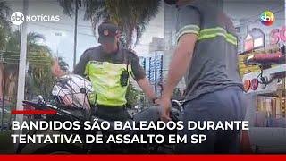 Policial de férias reage a tentativa de assalto e fere bandidos | #SBTNotícias Policial de férias reage a tentativa de assalto e fere bandidos | #SBTNotícias