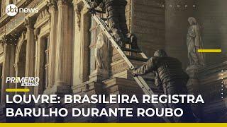 Brasileira registra momento do assalto cinematográfico ao Museu do Louvre | #PrimeiroImpacto Brasileira registra momento do assalto cinematográfico ao Museu do Louvre | #PrimeiroImpacto