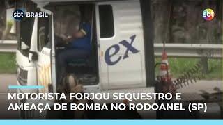 Motorista confessa falso sequestro e ameaça de bomba que parou o Rodoanel em SP Motorista confessa falso sequestro e ameaça de bomba que parou o Rodoanel em SP