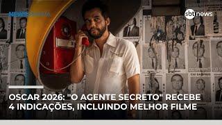 Oscar 2026: "O Agente Secreto" recebe 4 indicações, incluindo melhor filme; veja lista | #NewsManhã Oscar 2026: "O Agente Secreto" recebe 4 indicações, incluindo melhor filme; veja lista | #NewsManhã