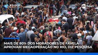 Mais de 80% dos moradores de favela aprovam megaoperação no Rio, diz pesquisa | #PoderExpresso Mais de 80% dos moradores de favela aprovam megaoperação no Rio, diz pesquisa | #PoderExpresso