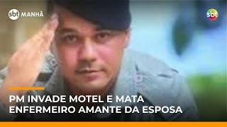 PM invade motel e mata enfermeiro a tiros; policial foi preso em flagrante | #SBTManhã PM invade motel e mata enfermeiro a tiros; policial foi preso em flagrante | #SBTManhã