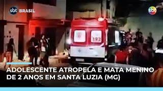 Adolescente atropela duas crianças em Santa Luzia (MG); menino de 2 anos morre Adolescente atropela duas crianças em Santa Luzia (MG); menino de 2 anos morre