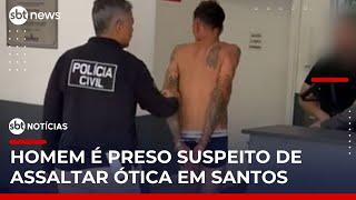 Preso de cueca: suspeito de participar de assalto a ótica é detido pela polícia | #SBTNoticias Preso de cueca: suspeito de participar de assalto a ótica é detido pela polícia | #SBTNoticias