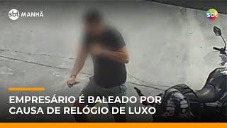 Empresário é baleado em tentativa de latrocínio por relógio de luxo em Recife | #SBTManhã Empresário é baleado em tentativa de latrocínio por relógio de luxo em Recife | #SBTManhã