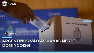 Argentina vota em eleições legislativas de meio de mandato Milei | #SBTBrasil Argentina vota em eleições legislativas de meio de mandato Milei | #SBTBrasil