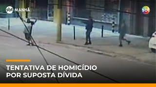 Homem é perseguido e baleado em frente a comércio na Grande SP | #SBTManhã Homem é perseguido e baleado em frente a comércio na Grande SP | #SBTManhã