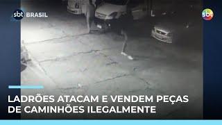 Quadrilhas roubam caminhões e abastecem mercado clandestino em SP Quadrilhas roubam caminhões e abastecem mercado clandestino em SP