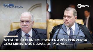 Fachin faz primeira defesa pública de Toffoli após crise do Caso Master | #NewsPrimeiraEdição Fachin faz primeira defesa pública de Toffoli após crise do Caso Master | #NewsPrimeiraEdição