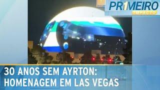 “Esfera” gigante de Las Vegas homenageia Ayrton Senna | Primeiro Impacto (01/05/24)