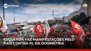 Manifestantes vão às ruas contra o PL da Dosimetria | #SBTNotícias Manifestantes vão às ruas contra o PL da Dosimetria | #SBTNotícias