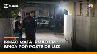 Discussão por poste de luz termina em morte após briga entre irmãos no Paraná | #SBTManhã Discussão por poste de luz termina em morte após briga entre irmãos no Paraná | #SBTManhã