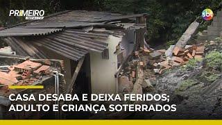 Casa desaba em Sabará (MG) e criança é socorrida após parada cardiorrespiratória | #PrimeiroImpacto Casa desaba em Sabará (MG) e criança é socorrida após parada cardiorrespiratória | #PrimeiroImpacto