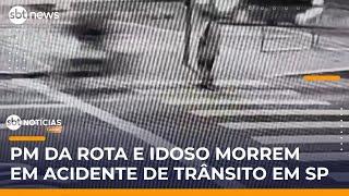 PM morre após atropelar idoso e ser atingido por táxi em avenida de SP | #SBTNotícias PM morre após atropelar idoso e ser atingido por táxi em avenida de SP | #SBTNotícias