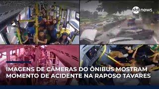 Raposo Tavares: assista ao momento do acidente com ônibus em SP Raposo Tavares: assista ao momento do acidente com ônibus em SP