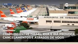 Guerra no Oriente Médio afeta voos em Guarulhos pelo 4º dia | #NewsPrimeiraEdição Guerra no Oriente Médio afeta voos em Guarulhos pelo 4º dia | #NewsPrimeiraEdição