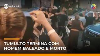 Homem é morto após discussão em frente a bar no interior de SP | #SBTManha Homem é morto após discussão em frente a bar no interior de SP | #SBTManha