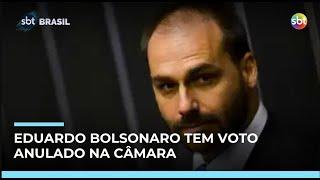 Eduardo Bolsonaro tem voto anulado no Congresso após registrar presença dos EUA Eduardo Bolsonaro tem voto anulado no Congresso após registrar presença dos EUA