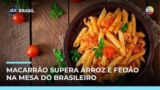 Mais barato e prático, macarrão supera arroz e feijão na mesa do brasileiro Mais barato e prático, macarrão supera arroz e feijão na mesa do brasileiro