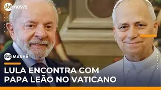 Lula visita papa Leão XIV em primeiro encontro com pontífice no Vaticano | #SBTManhã Lula visita papa Leão XIV em primeiro encontro com pontífice no Vaticano | #SBTManhã