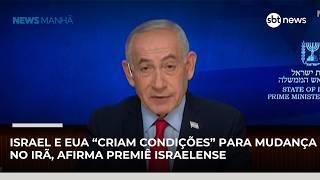 Benjamin Netanyahu, premiê de Israel, diz que guerra contra o Irã não será “sem fim” | #NewsManhã Benjamin Netanyahu, premiê de Israel, diz que guerra contra o Irã não será “sem fim” | #NewsManhã