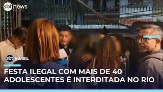 Mais de 40 adolescentes são levados à delegacia em festa com bebidas liberadas no RJ | #SBTBrasil Mais de 40 adolescentes são levados à delegacia em festa com bebidas liberadas no RJ | #SBTBrasil