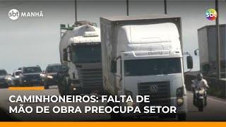Brasil enfrenta risco de colapso logístico com baixa de caminhoneiros | #SBTManha Brasil enfrenta risco de colapso logístico com baixa de caminhoneiros | #SBTManha
