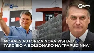 STF libera nova visita de Tarcísio a Bolsonaro na "Papudinha" | #JornaldoSBTNews STF libera nova visita de Tarcísio a Bolsonaro na "Papudinha" | #JornaldoSBTNews