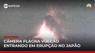 Vulcão Sakurajima entra em erupção no Japão e causa cancelamento de voos | #SBTNoticias Vulcão Sakurajima entra em erupção no Japão e causa cancelamento de voos | #SBTNoticias