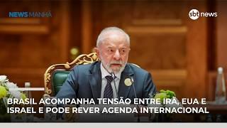 Brasil acompanha tensão entre Irã, EUA e Israel e pode rever agenda internacional | #NewsManhã Brasil acompanha tensão entre Irã, EUA e Israel e pode rever agenda internacional | #NewsManhã